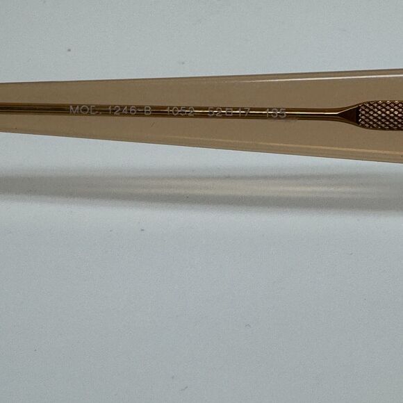 VERSACE MOD.1246-B 1052 Italy Brown Beige Eyeglasses Frame 52-17-135 H14642 - Picture 6 of 8